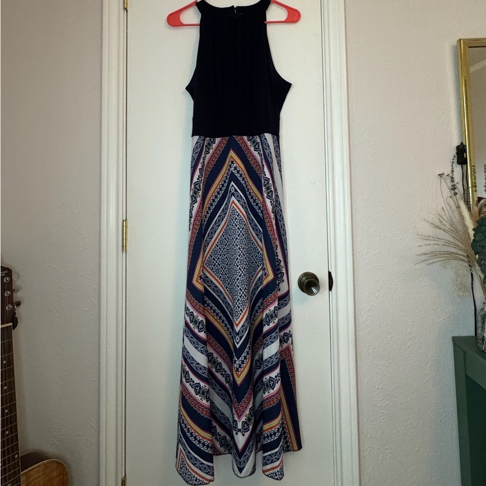 Colorful Printed Maxi Dress